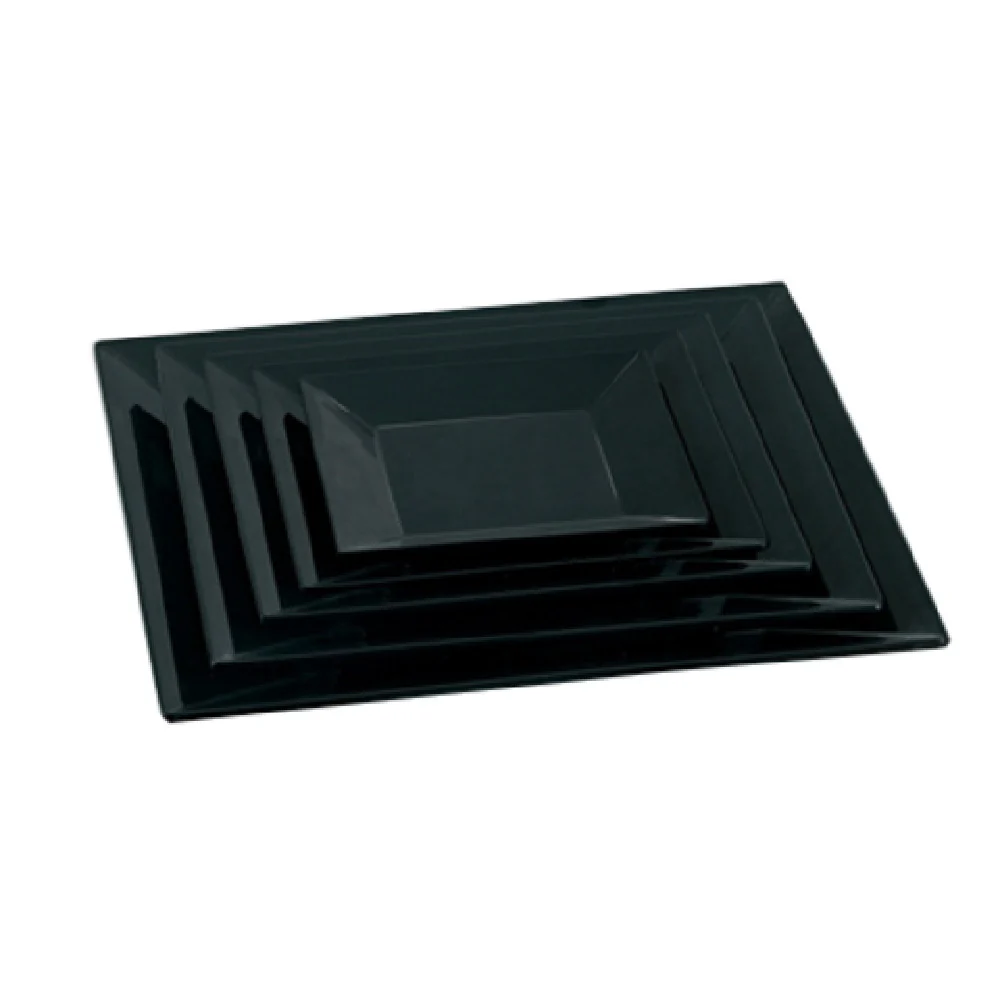 Yanco RM-108BK 8 Inch Square Plate Dishwasher Safe Melamine Black Yanco RM-108BK 8 Inch Square Plate Dishwasher Safe Melamine Black