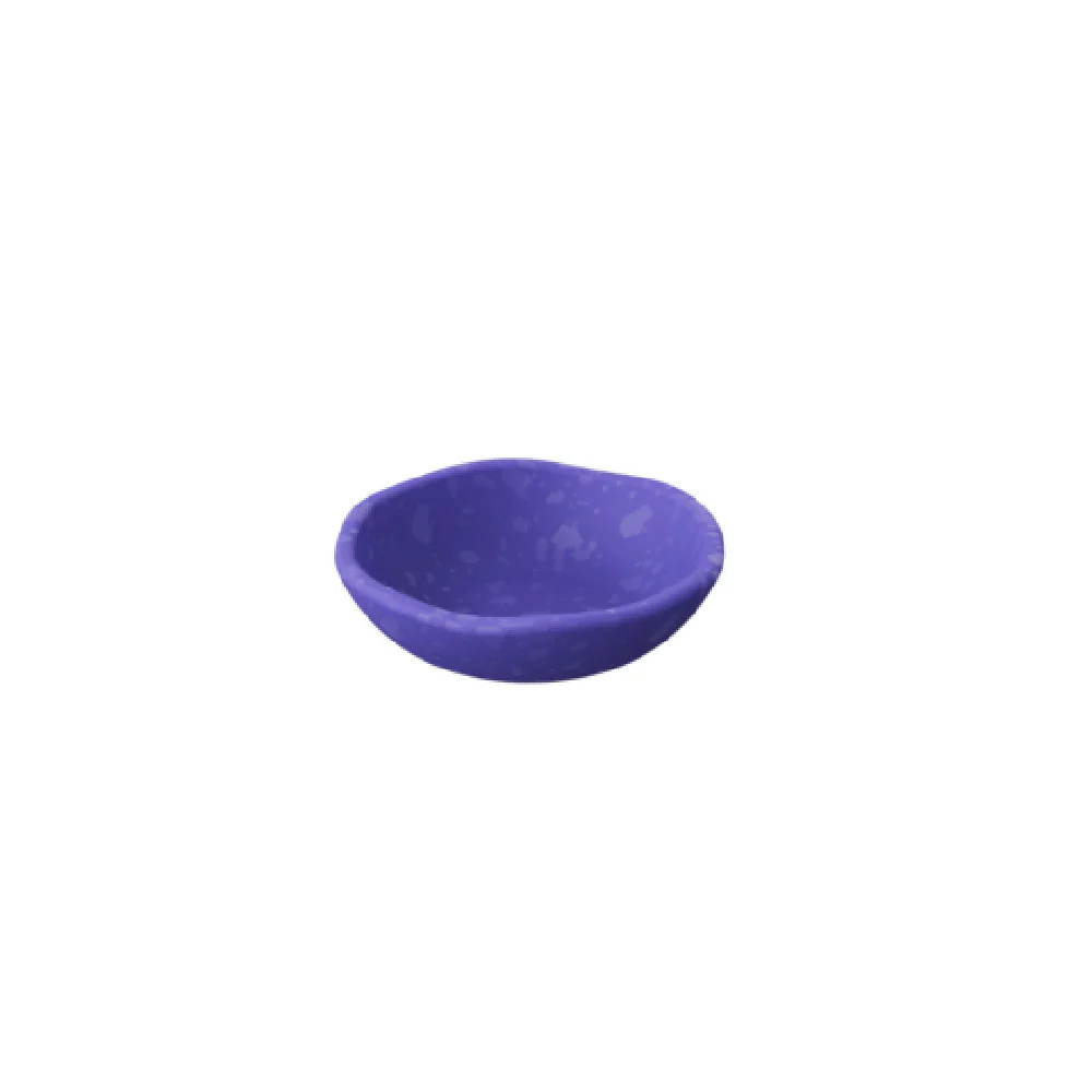 BauscherHepp TBL4715 6.3 Inch Round Bowl with Matte Texture Melamine Indigo Crackle