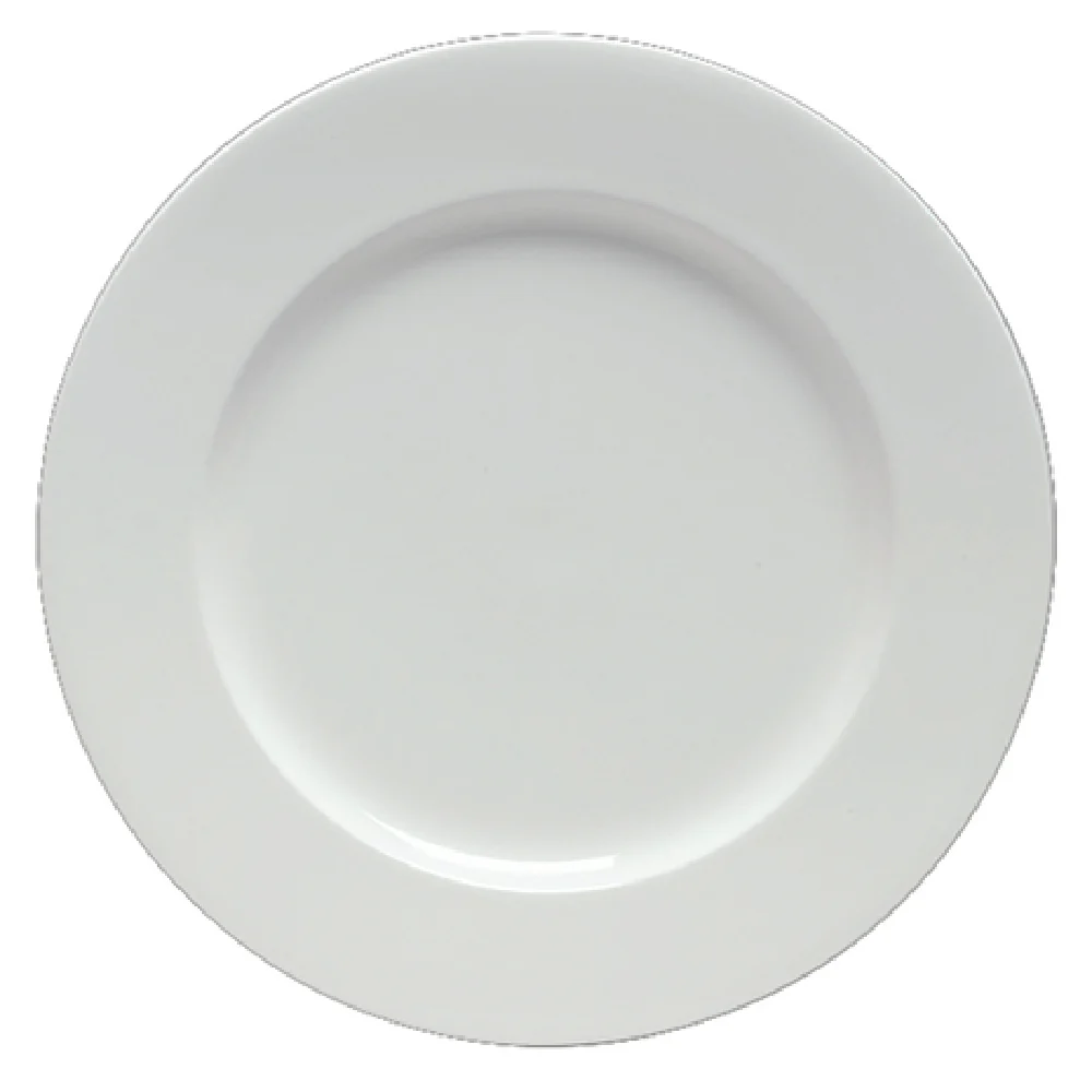 Steelite 6940E674 11 Inch Diameter Round Rimmed Plate Porcelain White Steelite 6940E674 11 Inch Diameter Round Rimmed Plate Porcelain White
