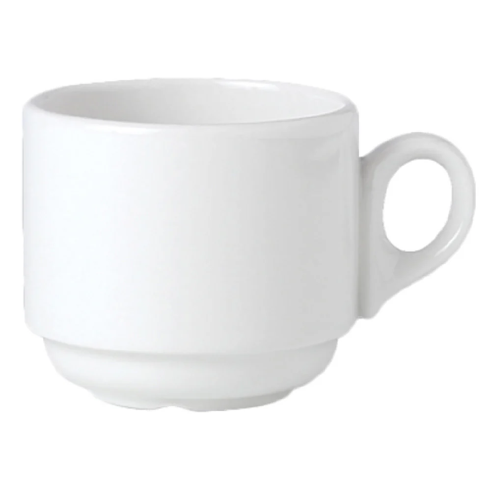 Steelite 11010154 7.5 Oz Stackable Cup Alumina Vitrified China