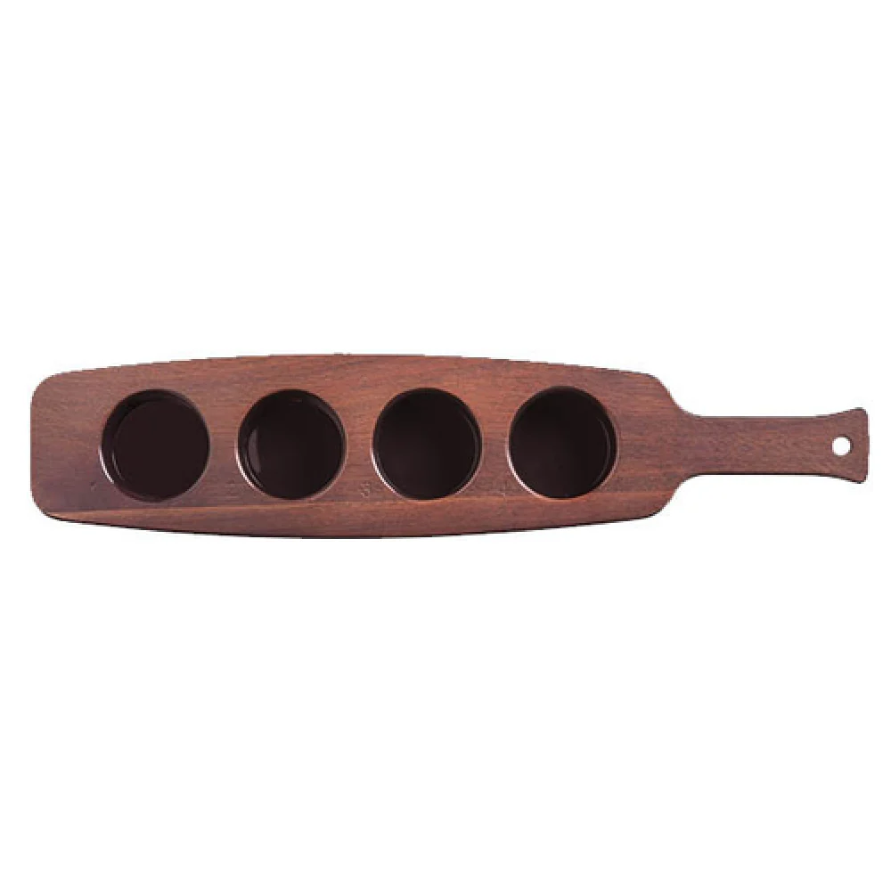 Libbey 96459 18-3/4 Inch Flight Serving Paddle Dishware Melamine Cherry Wood Look