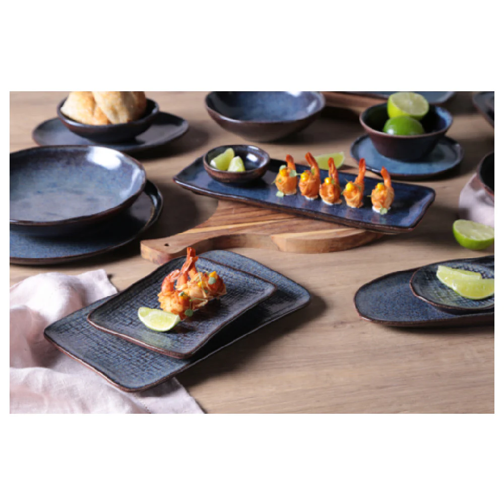 Porto Brasil 15414109401 8.86 Inch Oval Dessert Plate Stoneware Stackable Porto Brasil 15414109401 8.86 Inch Oval Dessert Plate Stoneware Stackable