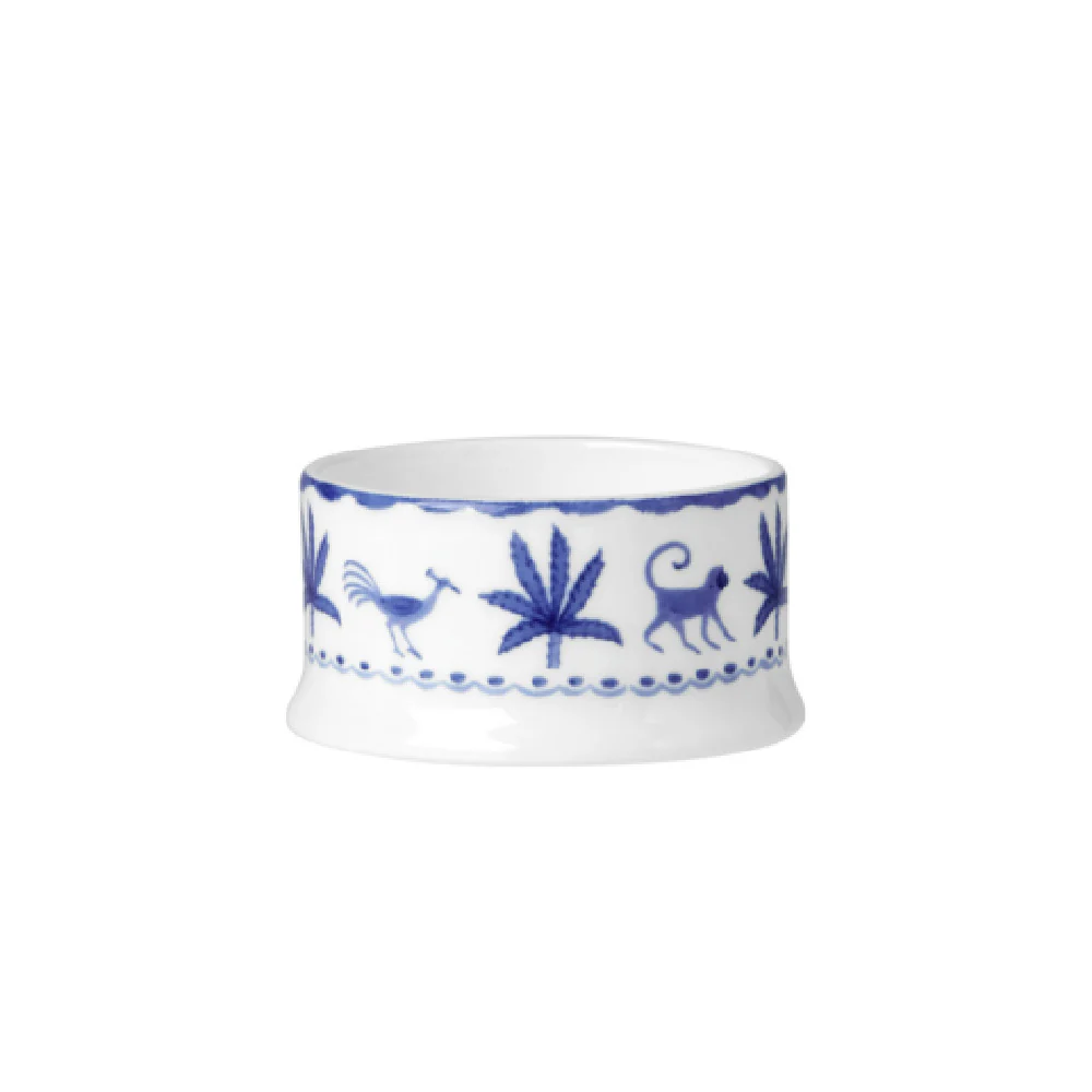 Steelite 82124AND0249 1.75 Oz Condiment Pot Round Sultans Garden Blue Bone China