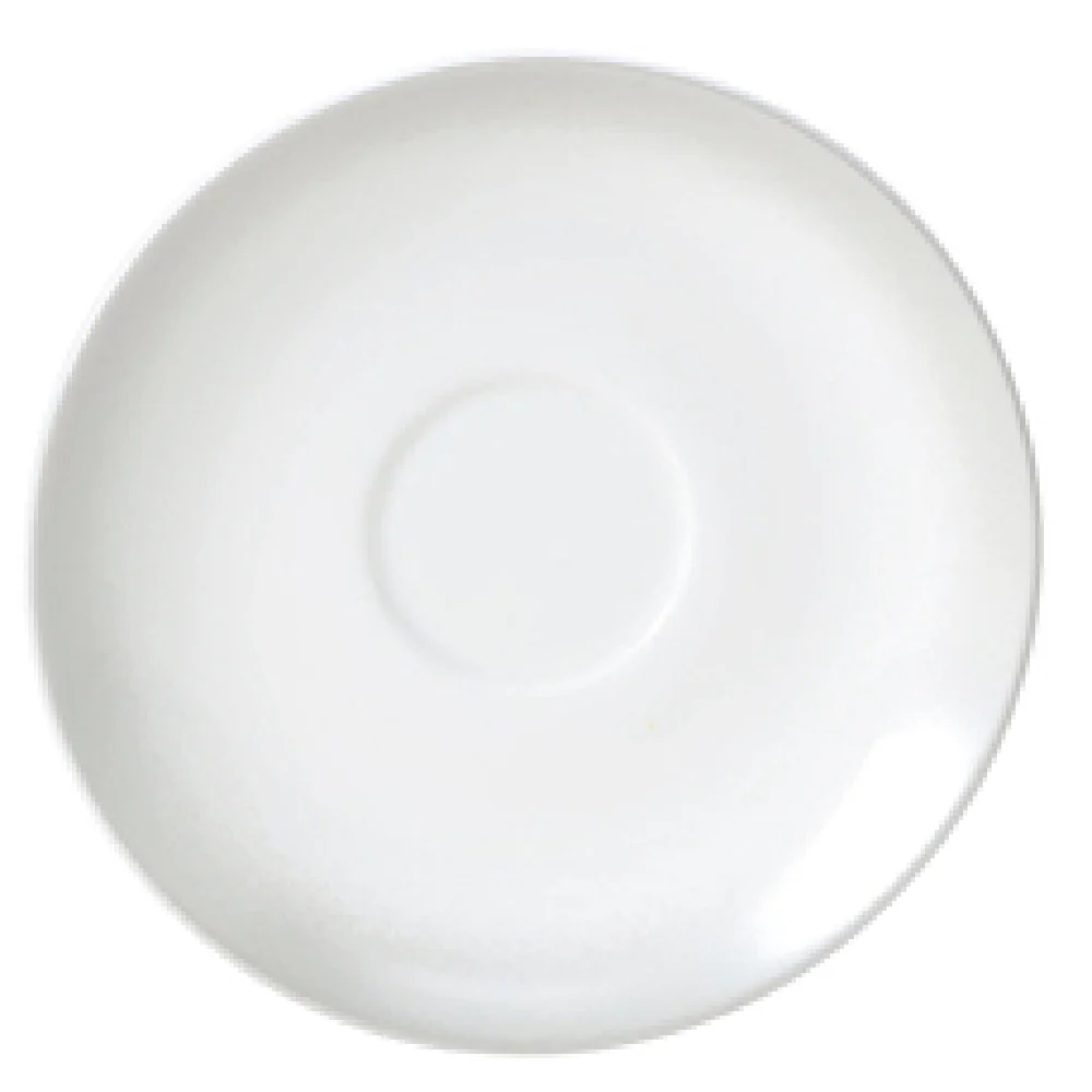 Steelite 82111AND0109 6.375 Inch Low Tea Saucer Signature Bone China