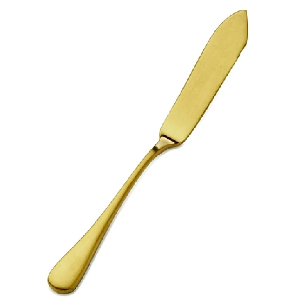 Bon Chef S4110GM 6-3/4 Inch 13/0 Stainless Steel Como Knife Gold Matte