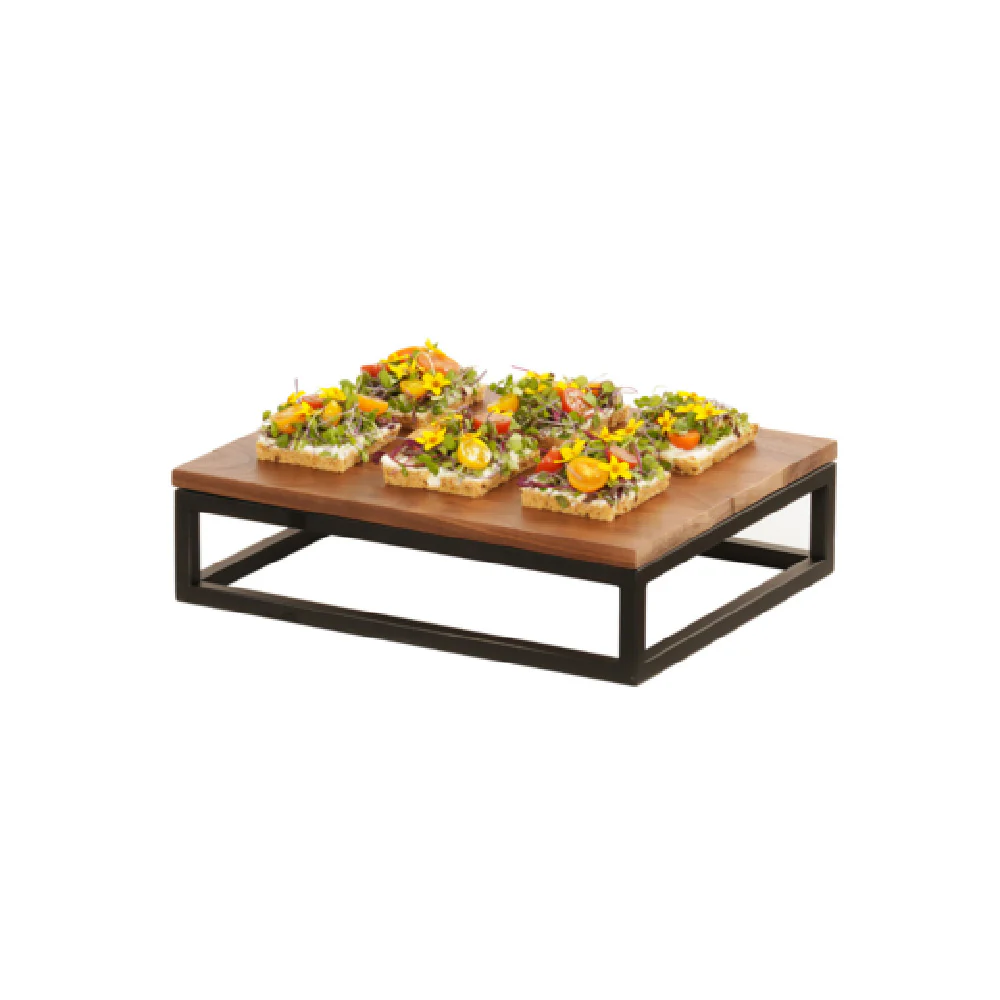 Cal-Mil 23853-3-13 10 Inch Risers for Cup and Lid Holder Black Powder-coated Metal