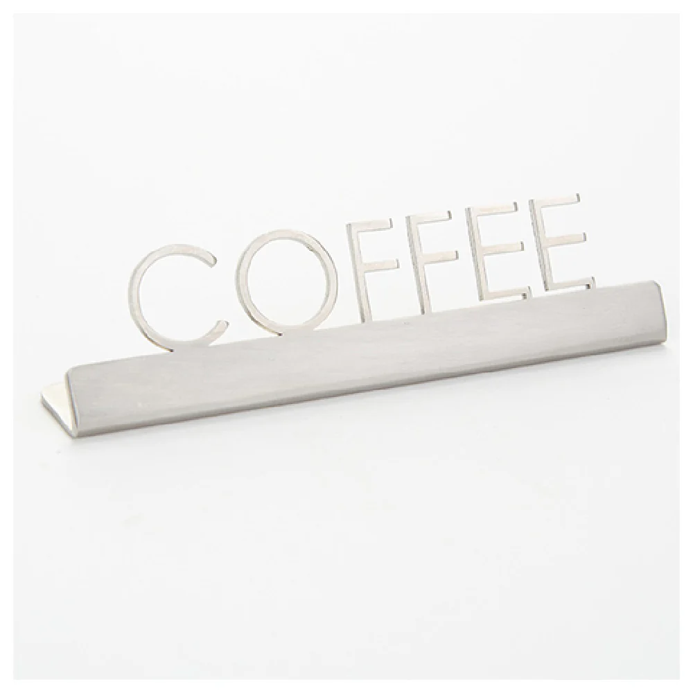 American Metalcraft SSC5 5 Inch Sign coffee Tabletop Sign Stainless Steel