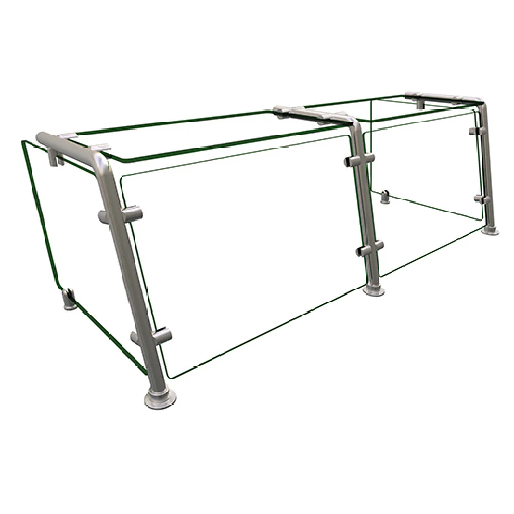 Hatco EP21-04818 48 Inch Full Service Sneeze Guard Stainless Steel with Glass