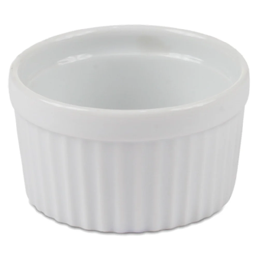 JB Prince R435 3.25 4 Oz Ramekin Porcelain White 6 Packs