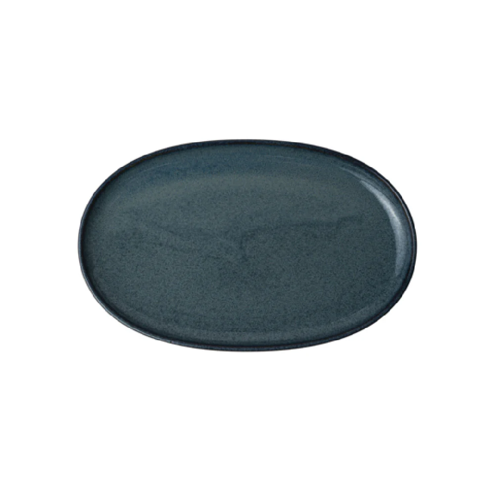 Steelite 6414MY034 11 Inch Oval Plate Wabi Sabi Indigo Porcelain Steelite 6414MY034 11 Inch Oval Plate Wabi Sabi Indigo Porcelain