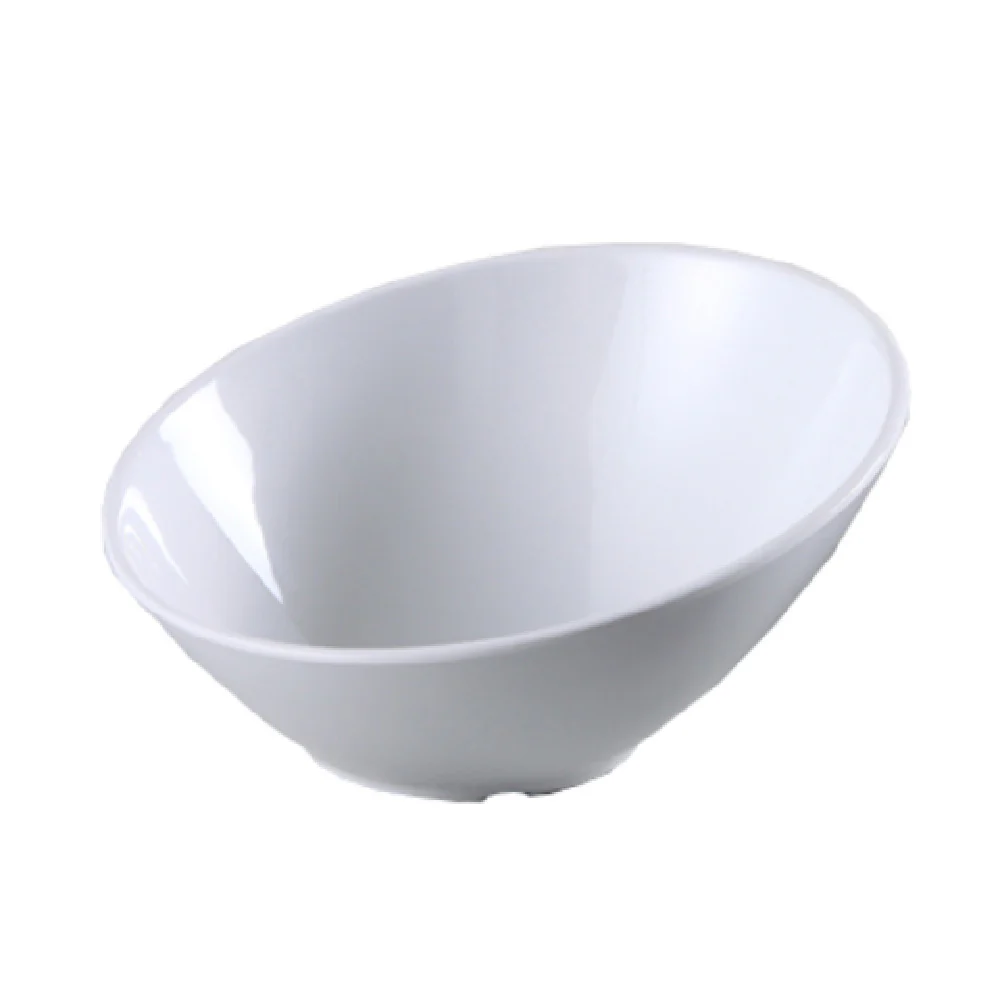 Yanco MD-308 8 Inch Dia Milando Sheer Bowl 16 Oz Round Dishwasher Safe Melamine White