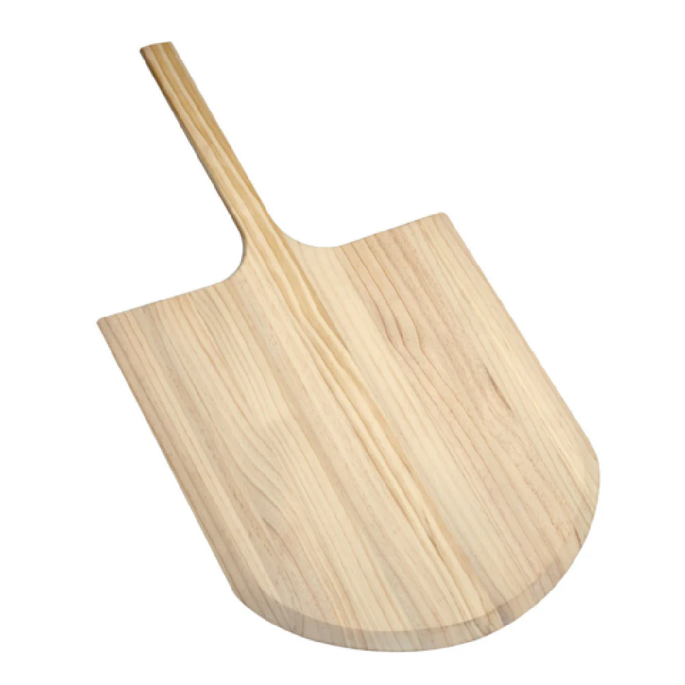 CAC China PPLW-1819C 18 Inch Aluminum Pizza Peel with Wooden Handle CAC China PPLW-1819C 18 Inch Aluminum Pizza Peel with Wooden Handle