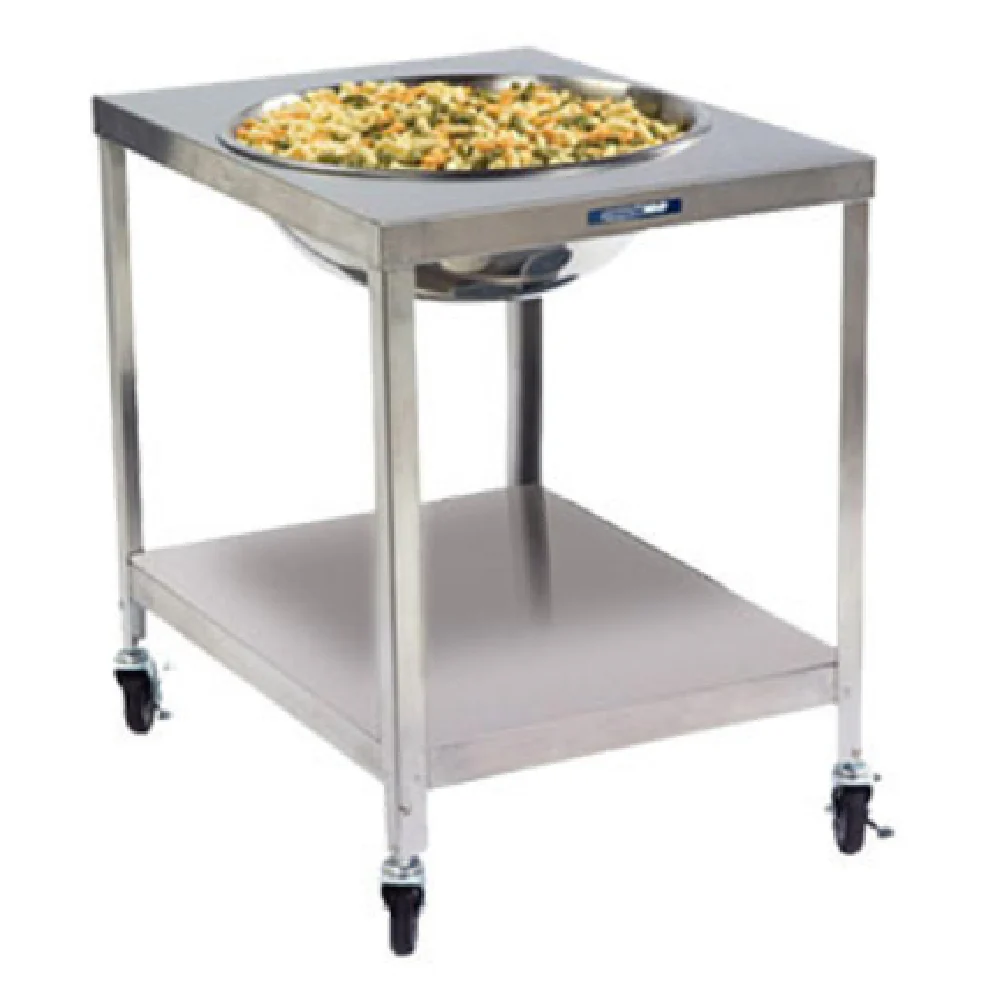 Lakeside PB712 32 Inch Mobile Mixing Bowl Dolly for 30 Qt Bowl Stainless Steel