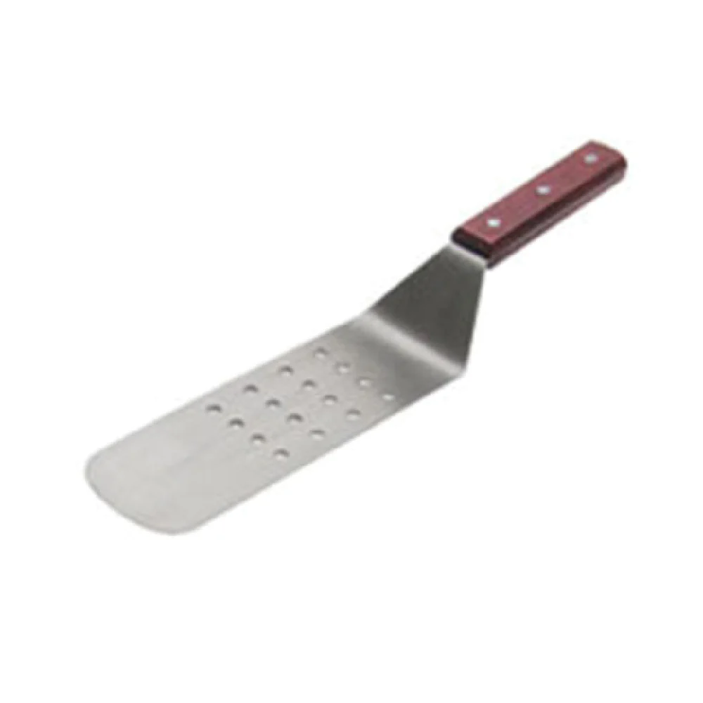 Admiral Craft KT-65P 14 Inch Perforated Turner Flexible Wood Handle Stainless Steel