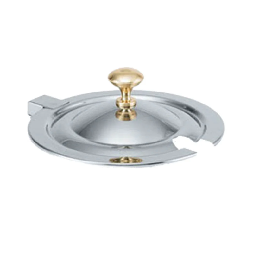 Vollrath 8261720 12 Inch Miramar Brass Knob Hinged Cover 10 Quart Soup Inset