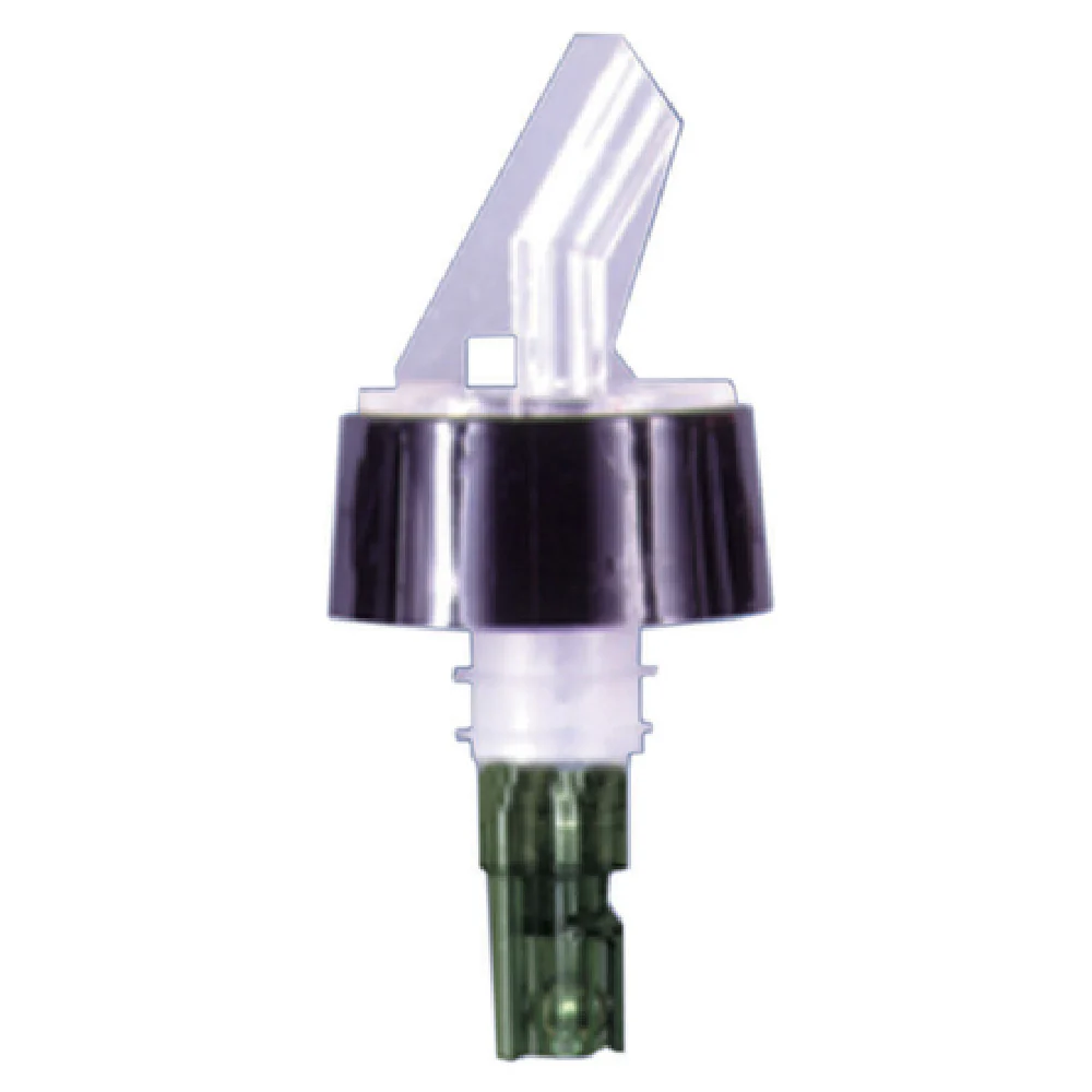 Spill-Stop 397-23 7/8 Oz Posi-Por Pourer Black Collar Clear Plastic Spill-Stop 397-23 7/8 Oz Posi-Por Pourer Black Collar Clear Plastic