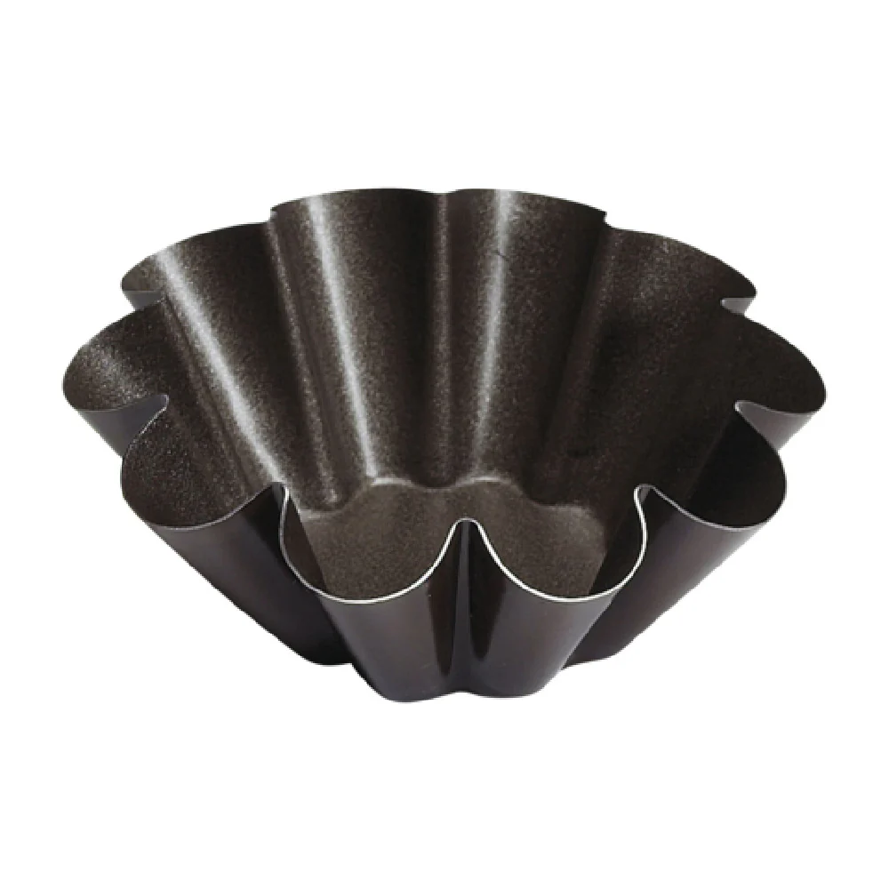 Louis Tellier 293750 Brioche Mould 10 Ribs Non-Stick Pack of 12