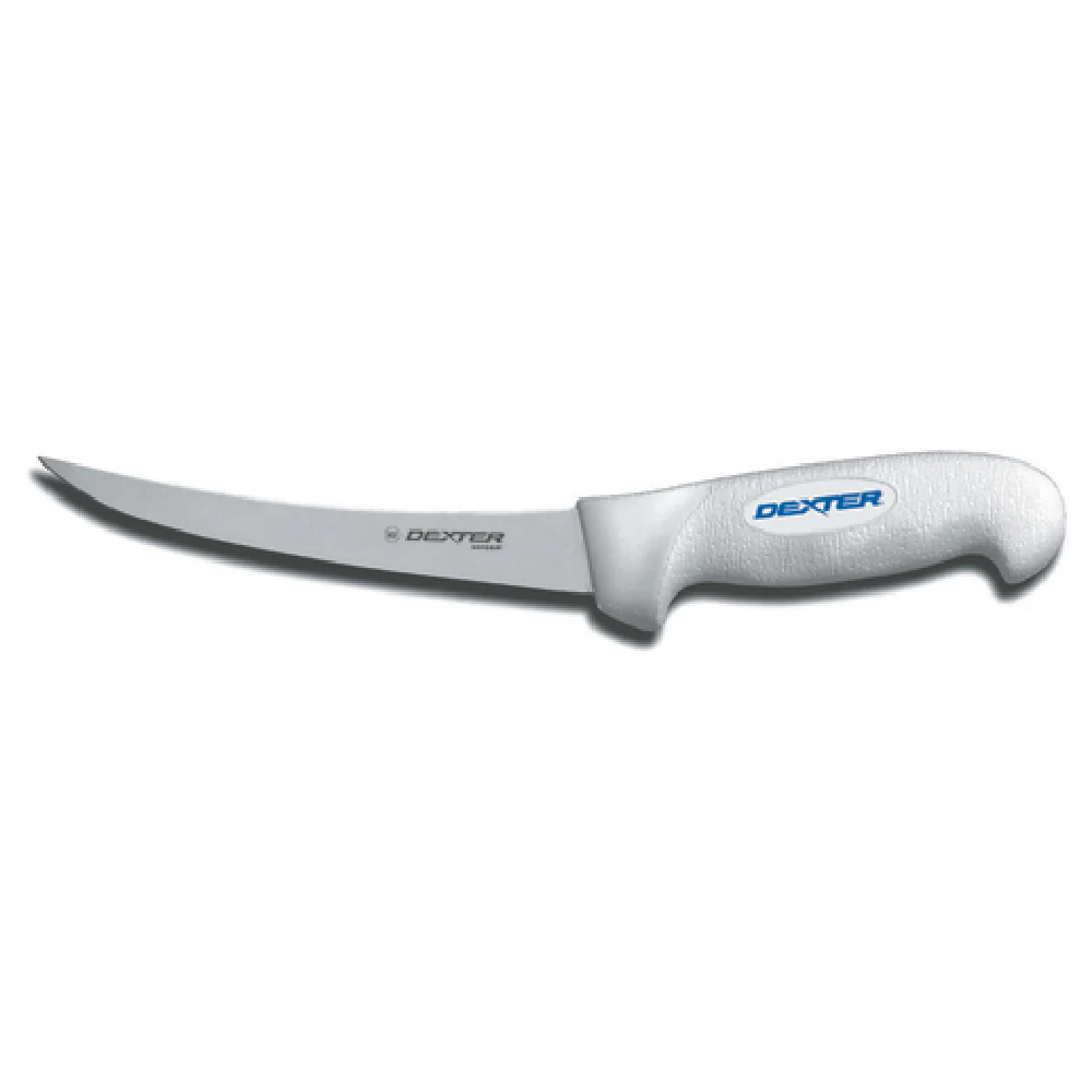 Dexter Russell 24003 6 Inch Narrow Curved High Carbon Boning Knife White Handle