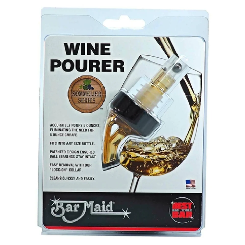 Bar Maid BMP-500RAC 5Oz Liquor Pourer Amber Black Collar in Cocktail Supplies Bar Maid BMP-500RAC 5Oz Liquor Pourer Amber Black Collar in Cocktail Supplies