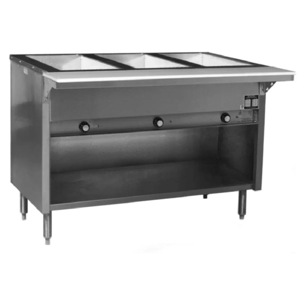 Eagle HT3OB-208 48 Inch Electric Hot Food Table with 3 Wells Stainless Steel