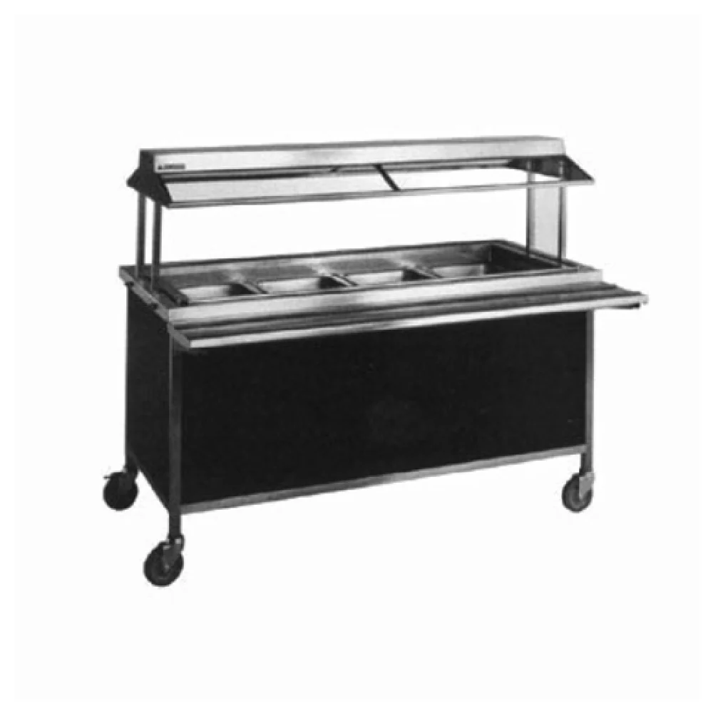 Atlas Metal CARM-5 77-1/2 Inch Cold Food Serving Counter with 5 Pan Recessed