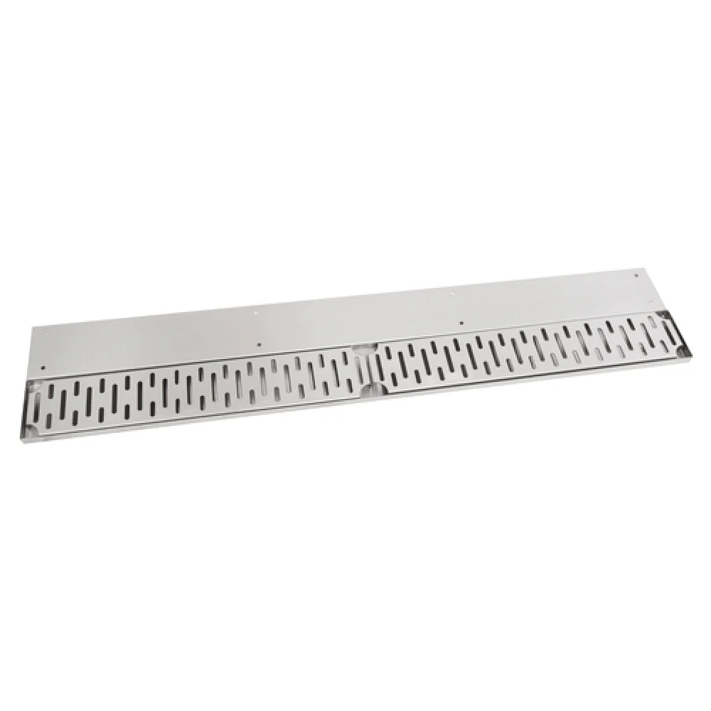 John Boos UBDR-42 42 Inch Stainless Steel Bar Drink Rail with Removable Grates
