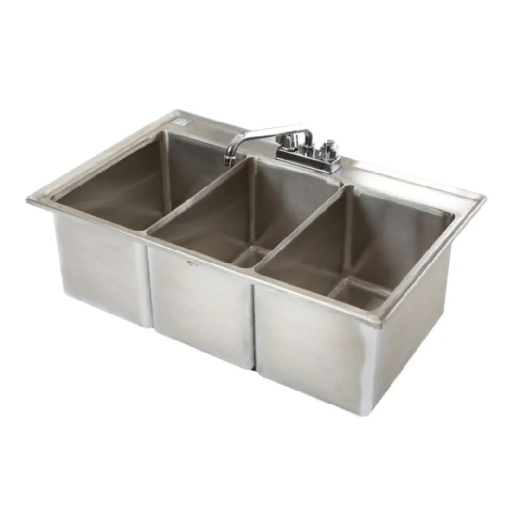 Klinger's Trading DBS4 Drop-In Bar Sink Four Compartment (4) 10 Klinger's Trading DBS4 Drop-In Bar Sink Four Compartment (4) 10
