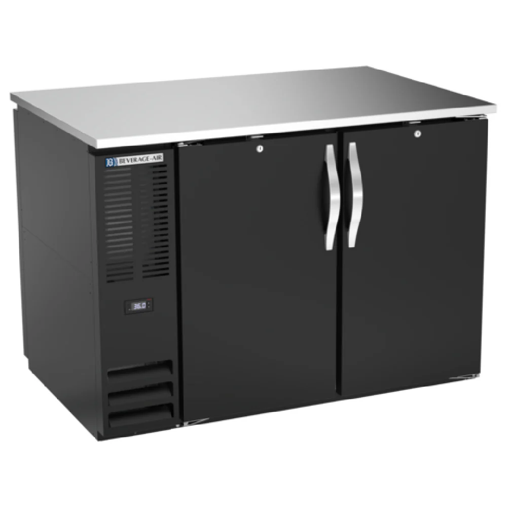 Beverage Air BB48HC-1-F-PT-B 48 Inch Pass-Thru Refrigerated Back Bar Cabinet 13.6 cu ft Beverage Air BB48HC-1-F-PT-B 48 Inch Pass-Thru Refrigerated Back Bar Cabinet 13.6 cu ft