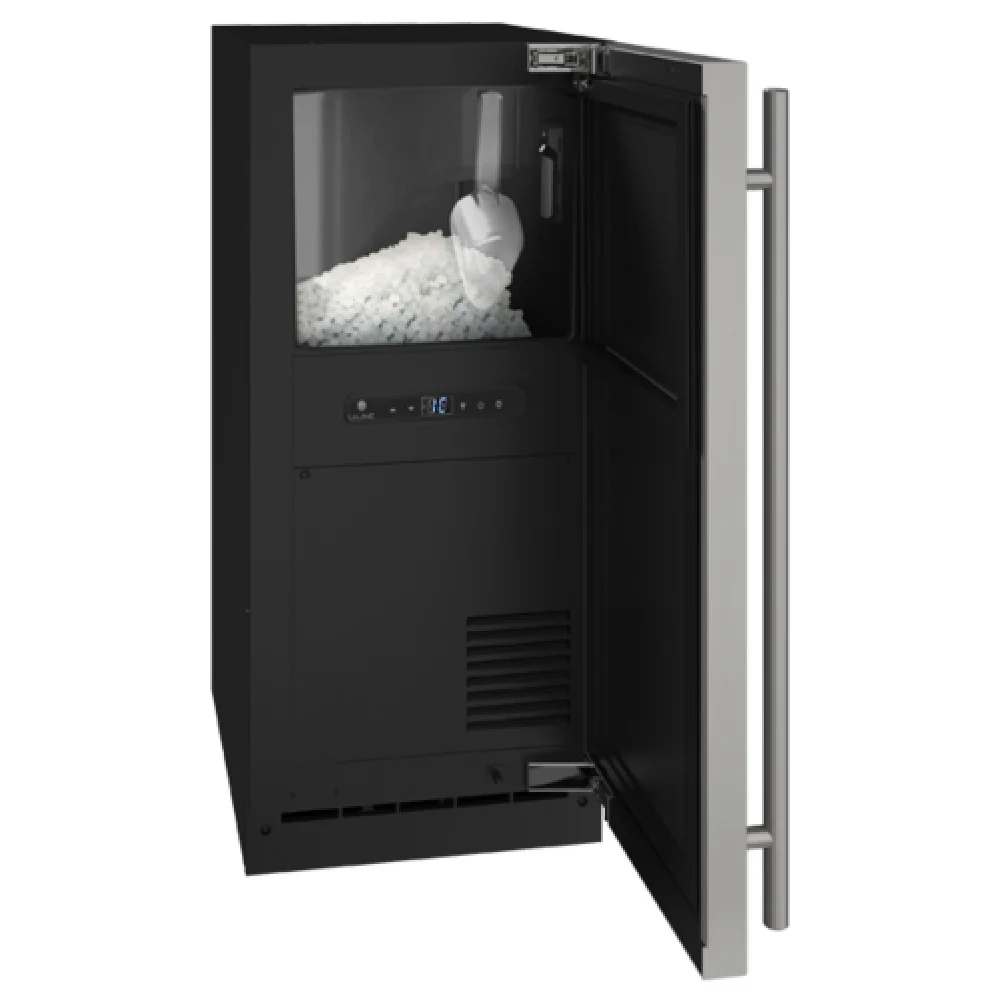 U-Line Corporation UHNB315-SS01A Air-Cooled Ice Maker Nugget-Style Floor Model 30 Lb Bin 90 Lb/Day
