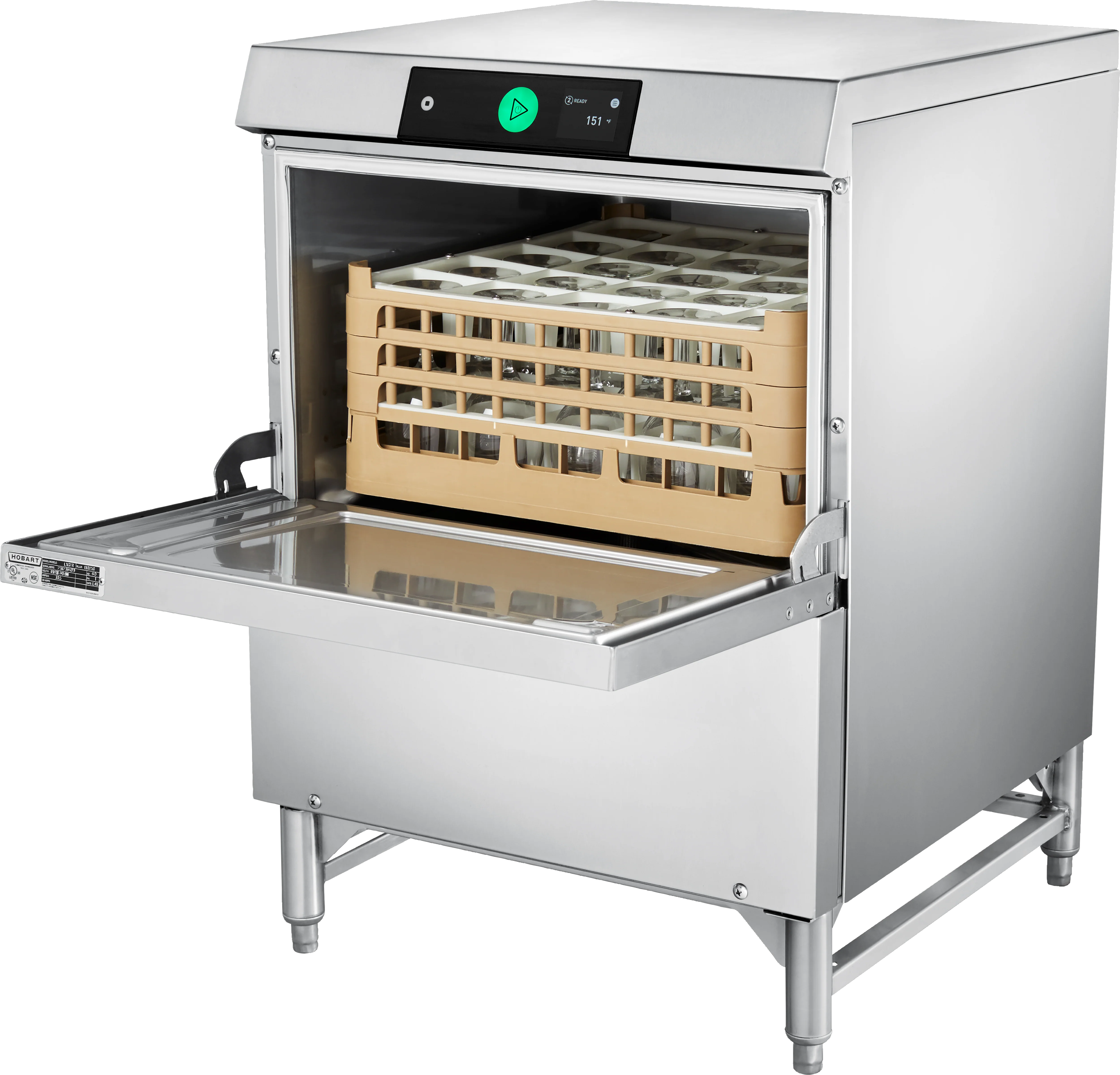 Hobart LXGNR-1 24 Rack/Hour Electric Undercounter Dishwasher Stainless Steel with Auto Dispensing Hobart LXGNR-1 24 Rack/Hour Electric Undercounter Dishwasher Stainless Steel with Auto Dispensing