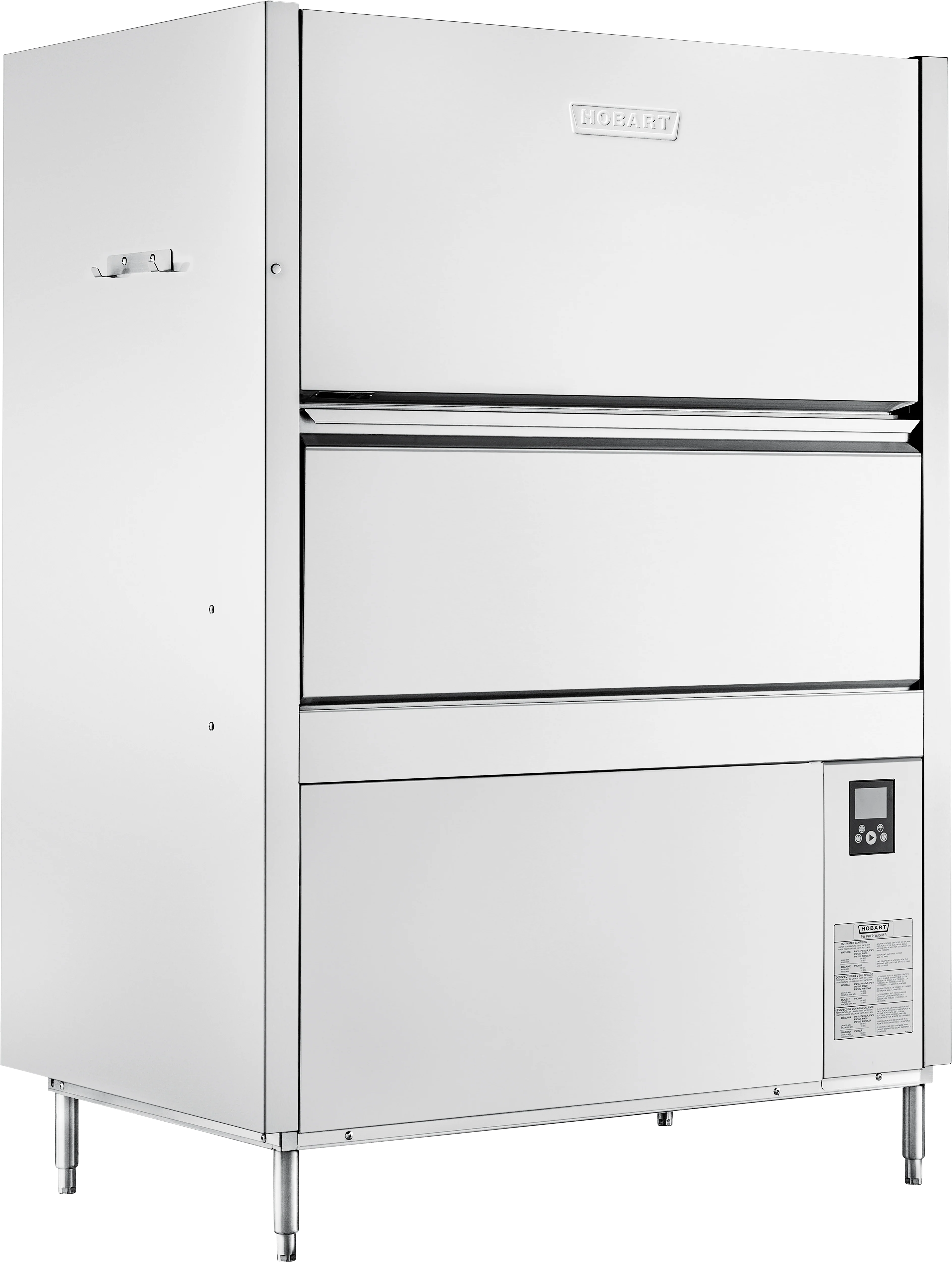 Hobart PW20N-BAS-2 58 Inch Pot/Pan/Utensil Washer with Split Door Design Hobart PW20N-BAS-2 58 Inch Pot/Pan/Utensil Washer with Split Door Design