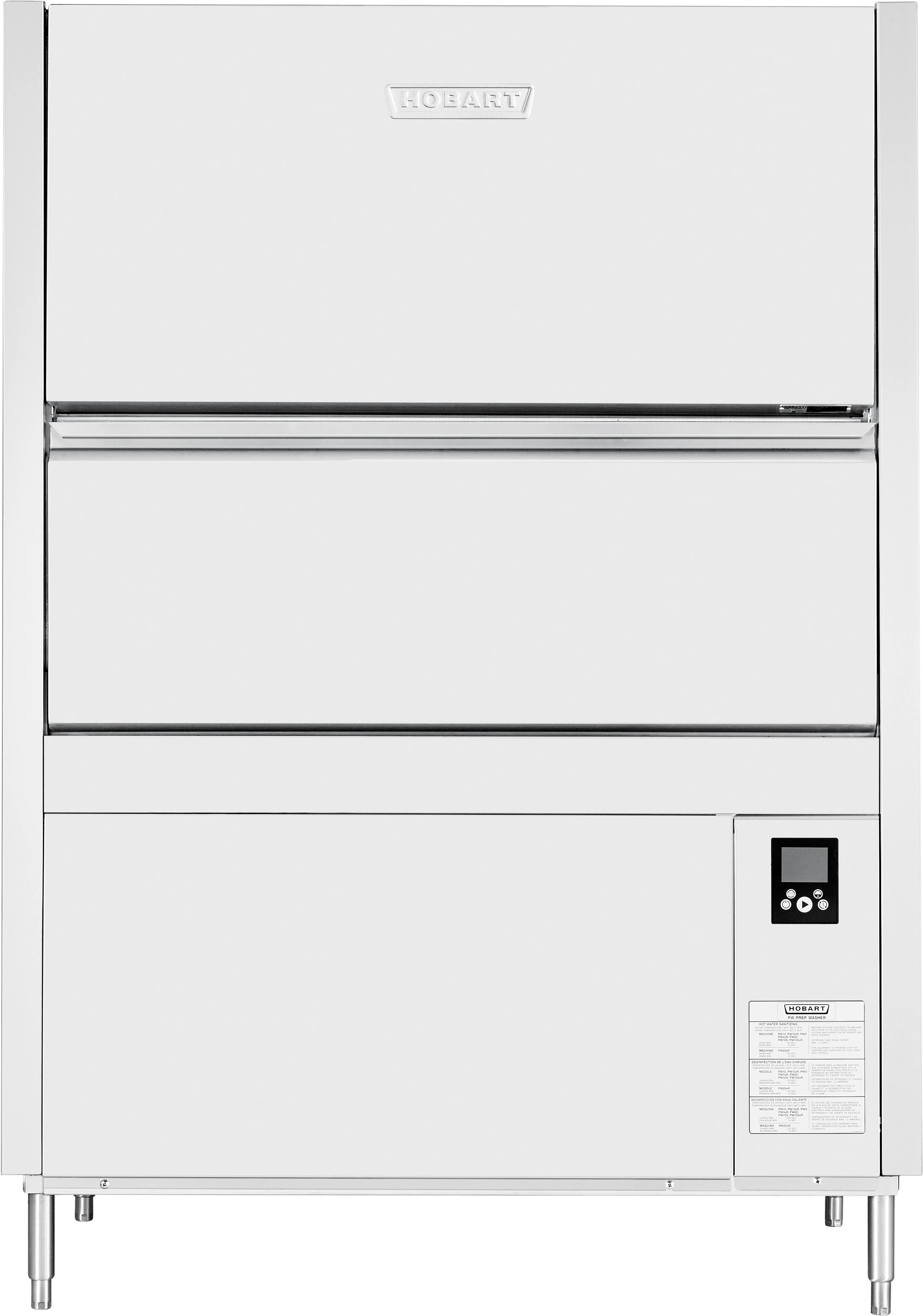 Hobart PW20N-BAS-2 58 Inch Pot/Pan/Utensil Washer with Split Door Design Hobart PW20N-BAS-2 58 Inch Pot/Pan/Utensil Washer with Split Door Design