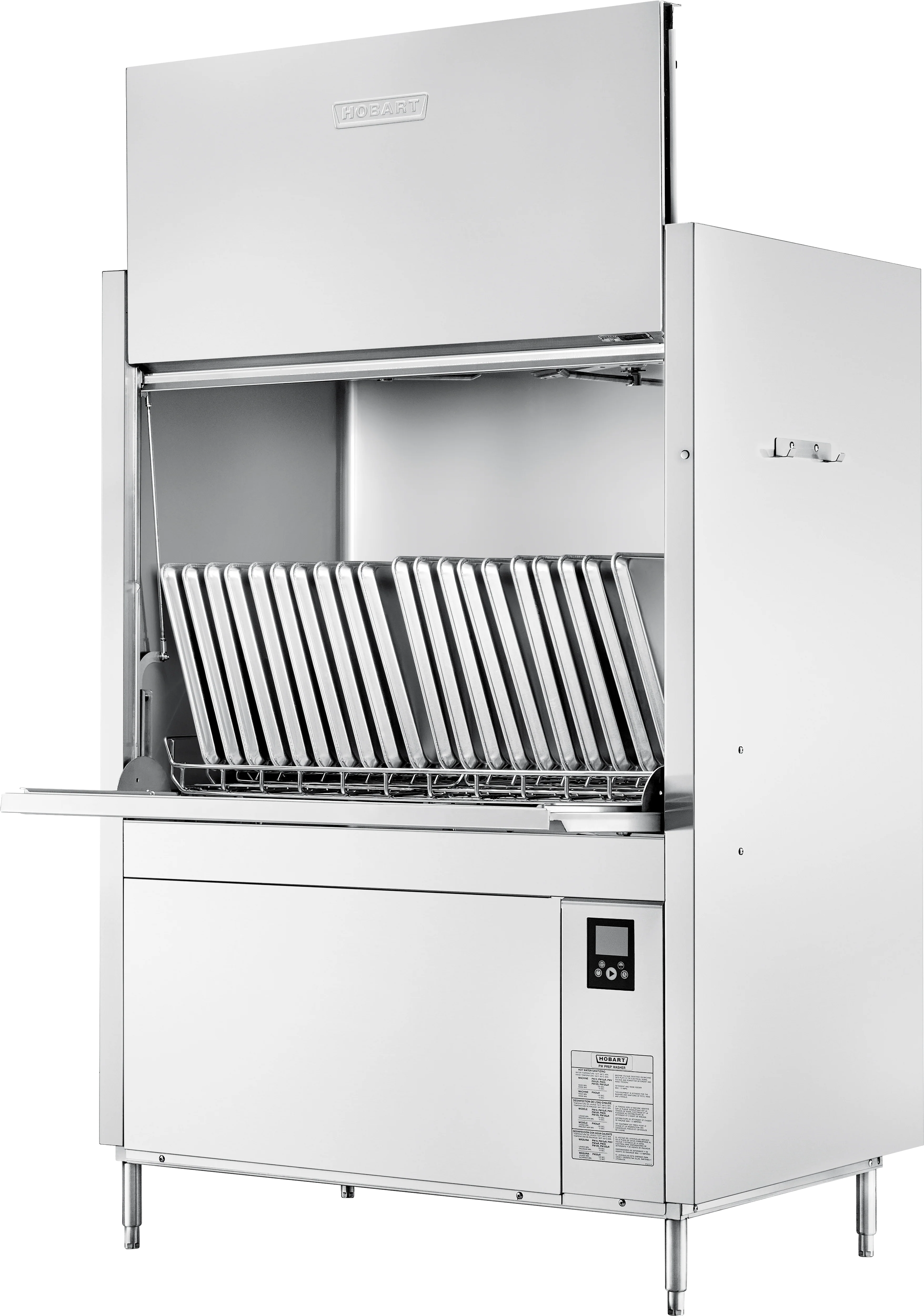Hobart PW20N-BAS-2 58 Inch Pot/Pan/Utensil Washer with Split Door Design Hobart PW20N-BAS-2 58 Inch Pot/Pan/Utensil Washer with Split Door Design
