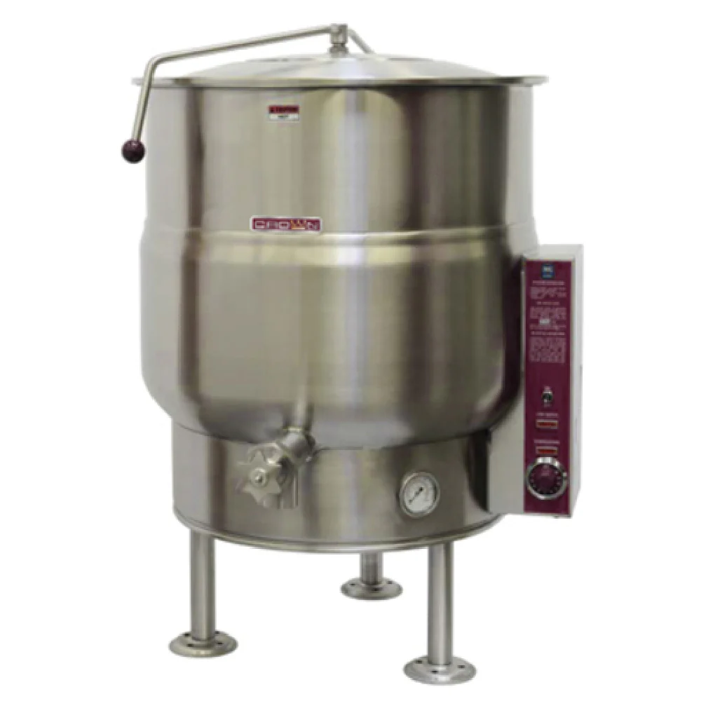 Crown Steam EL-25_240/60/3 25 Gallon Electric Kettle with Strainer