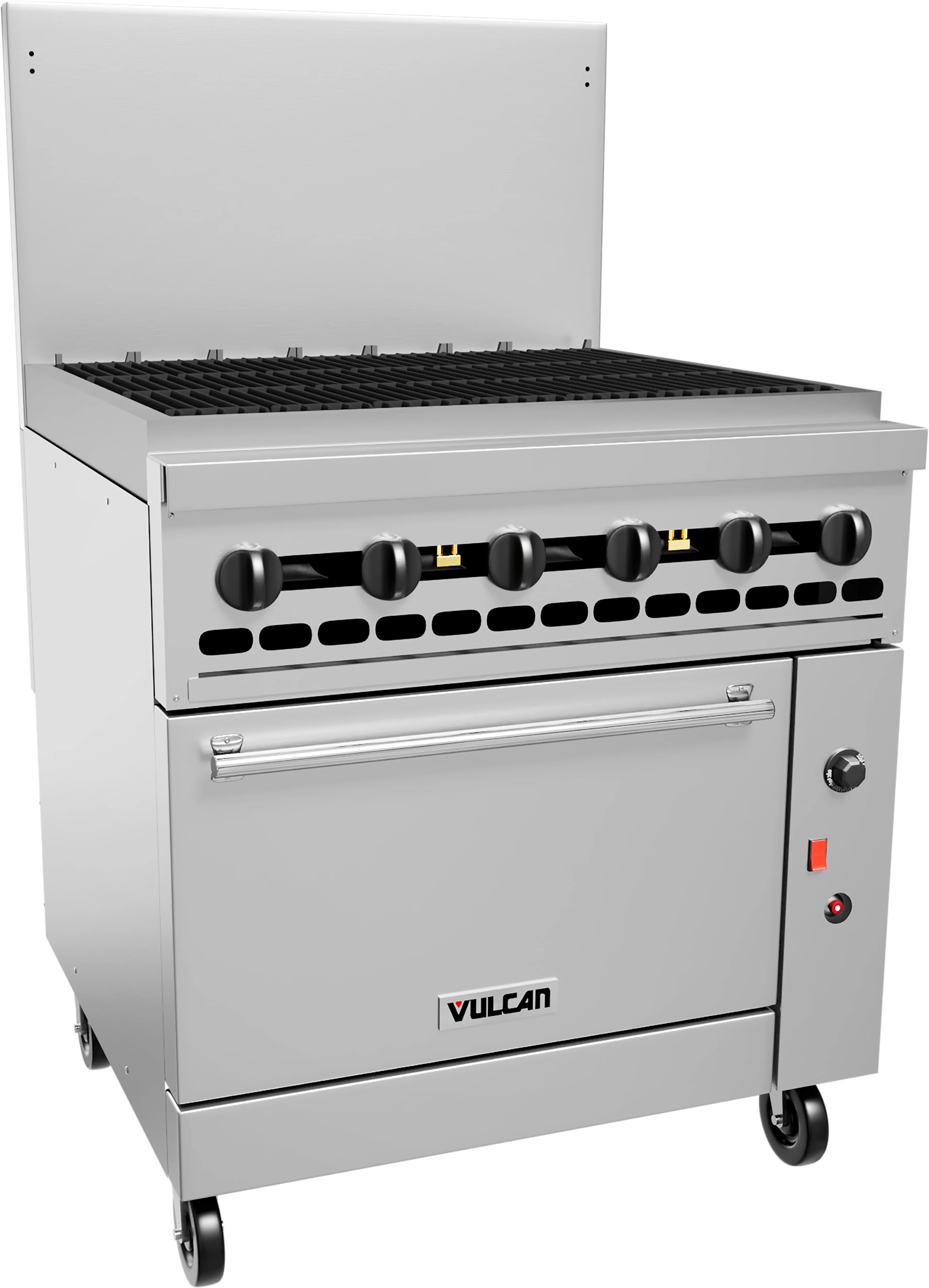 Vulcan 36C-36CBN 36 Inch Gas Range with Charbroiler and Convection Oven 131000 BTU