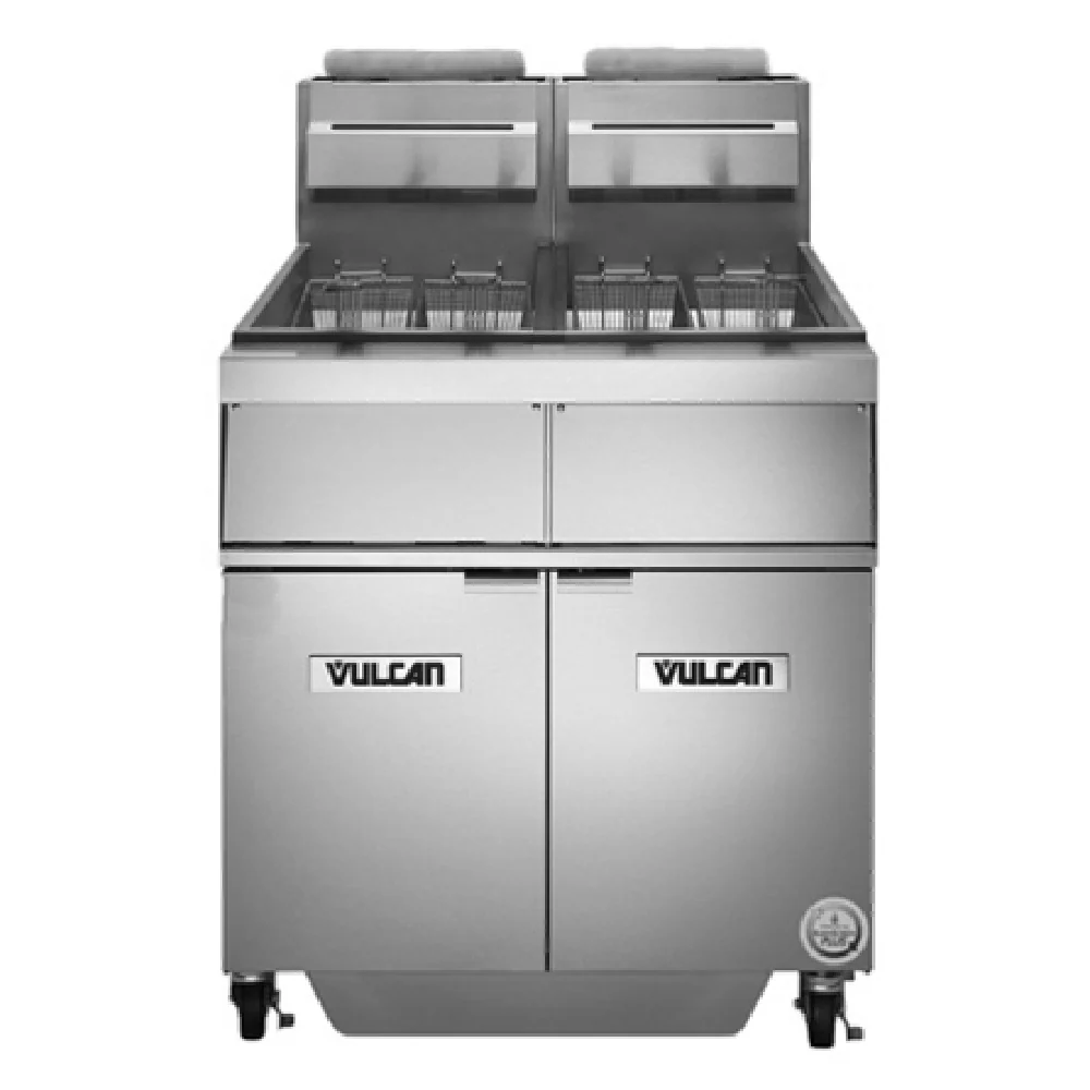 Vulcan 2GR45AF_NAT 31 Inch Deep Fryer Gas with (2) Battery 240000 BTU Vulcan 2GR45AF_NAT 31 Inch Deep Fryer Gas with (2) Battery 240000 BTU