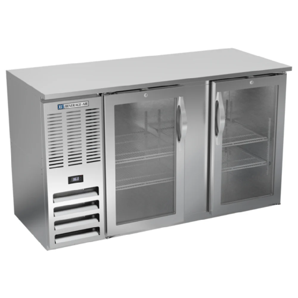 Beverage Air BBN58HC-G-S Refrigerated Back Bar Storage Cabinet Two-section 58