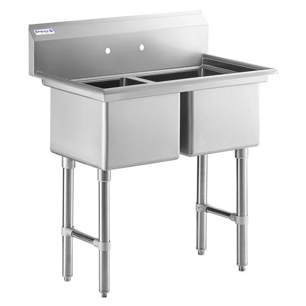 Empura EHD21818 43 Inch Stainless Steel Sink Heavy Duty with Dual Bowls