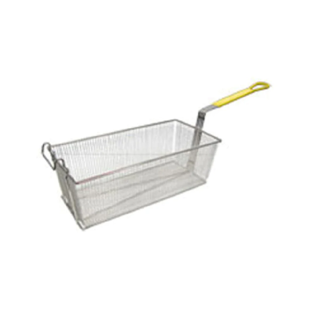 Admiral Craft FBR-16834 17 Inch Fry Basket Nickel Plated with Yellow Handle