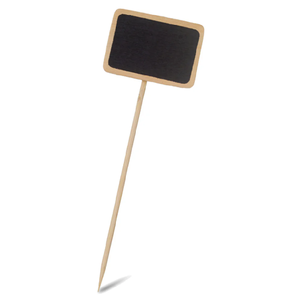 JB Prince RB117 6 Inch Writable Black Slate Wood Cocktail Picks 50 Packs JB Prince RB117 6 Inch Writable Black Slate Wood Cocktail Picks 50 Packs