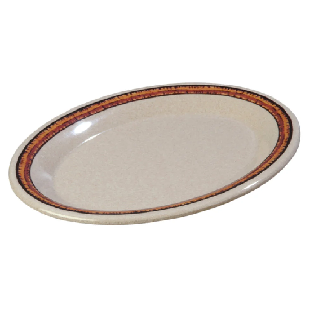 Carlisle 43087908 9-1/2 Inch Oval Platter Melamine Beige with Stain and Chip Resistance Carlisle 43087908 9-1/2 Inch Oval Platter Melamine Beige with Stain and Chip Resistance