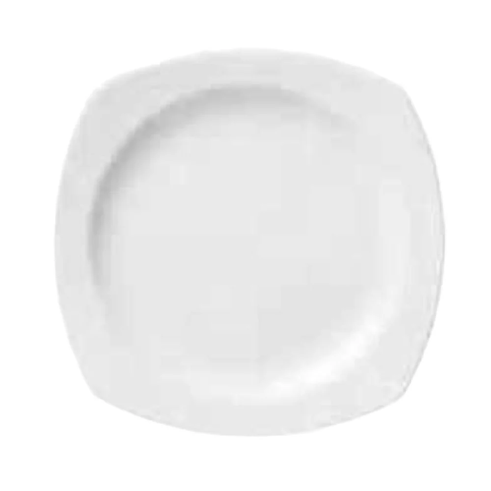 Libbey 905356977 7-1/4 Inch Square Plate China White Royal Rideau Porcelain 36 Packs