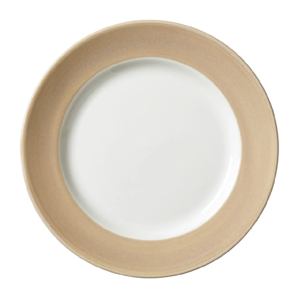 Steelite 17910812 10.625 Inch Round Plate Revolution Edge Sandstone China