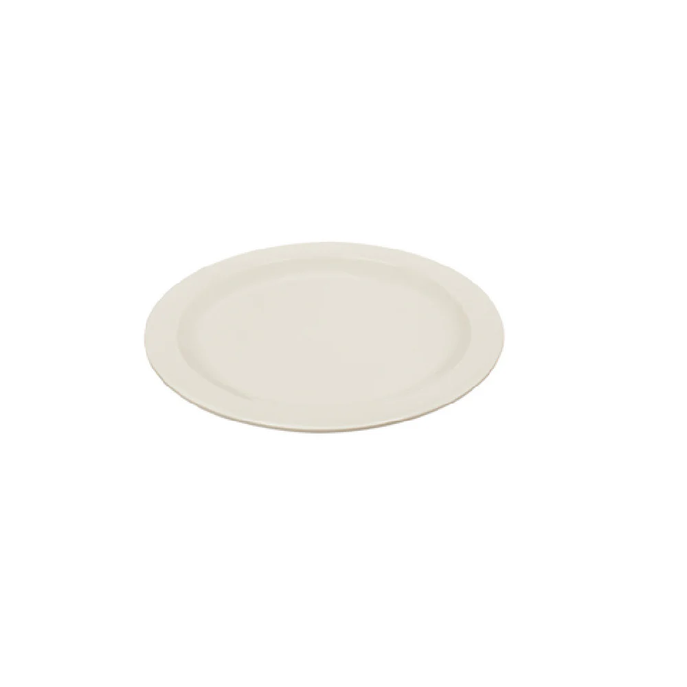 CAC China MLDNR-8 9 Inch Plastic Narrow Rim Plate Ivory Color with 24 Packs CAC China MLDNR-8 9 Inch Plastic Narrow Rim Plate Ivory Color with 24 Packs