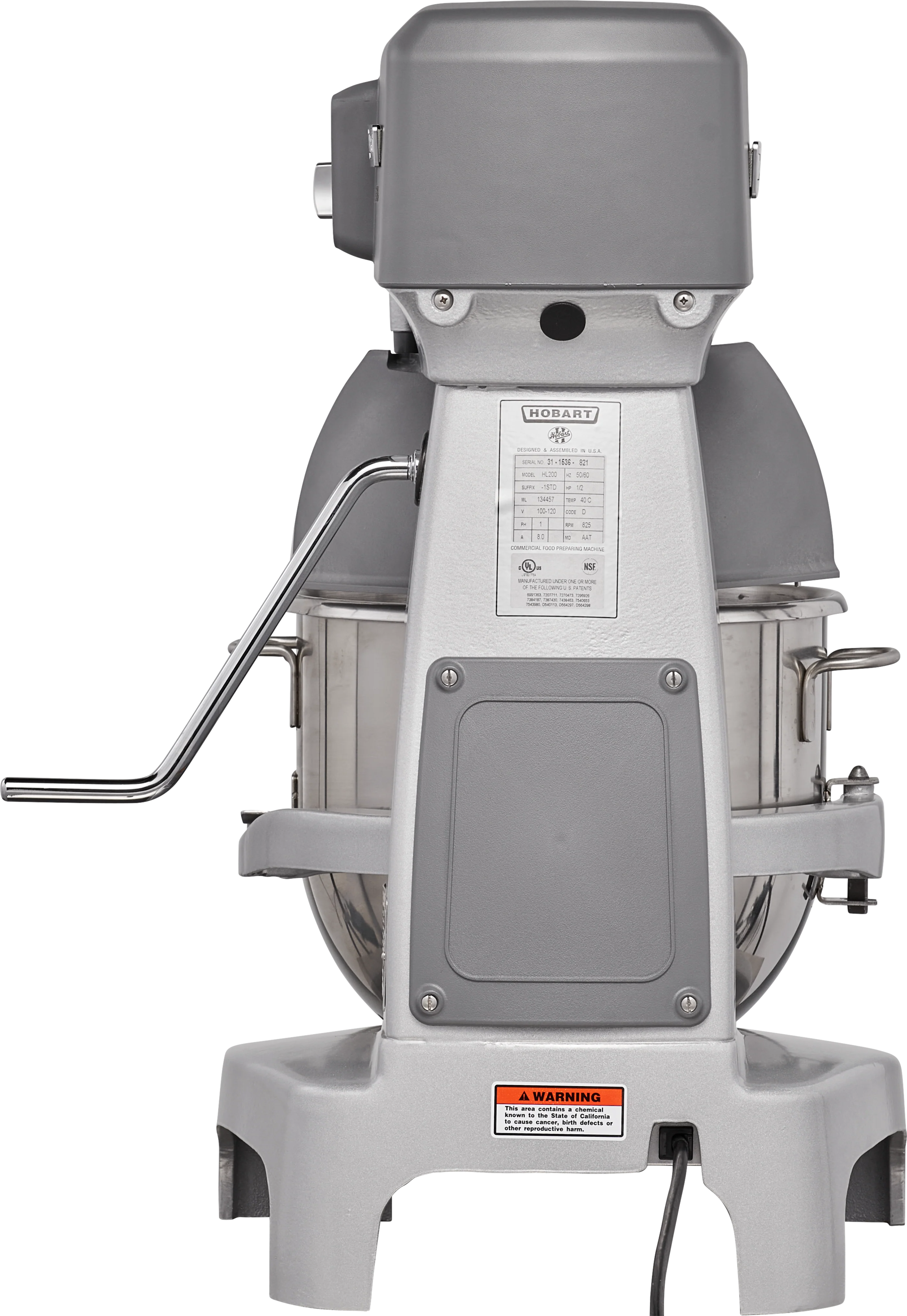 Hobart HL200-1STD 20 Quart Electric Bench Mixer with Bowl Beater Whip Spiral Dough Arm Hobart HL200-1STD 20 Quart Electric Bench Mixer with Bowl Beater Whip Spiral Dough Arm