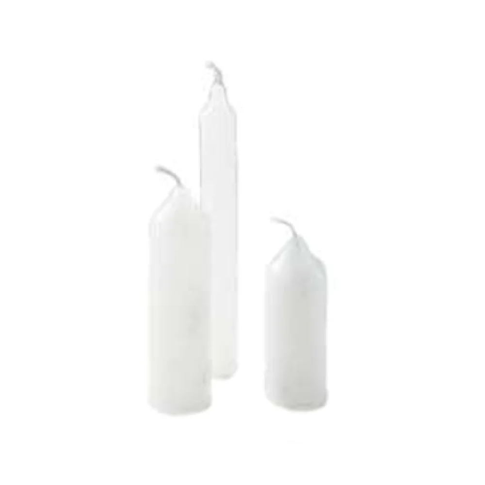 Hollowick CC4.37W-200 1-3/16 Inch Diameter Select Wax Cartridge Candle with White 200 Packs