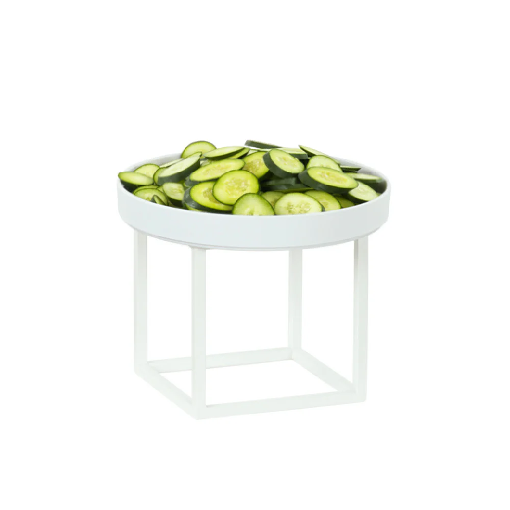 Cal Mil 23201-10-15 10 Inch White Display Riser with Metal Construction