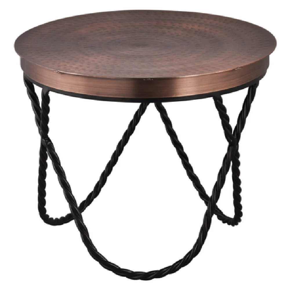 Spring USA ST15202 10 Inch Diameter Round Display Riser Stainless Steel Copper Finish