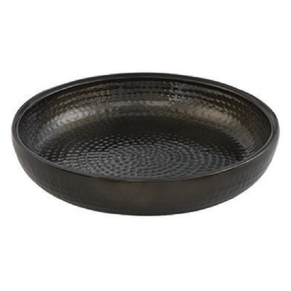 American Metalcraft ADSEAB12 80 Oz Hand-Wash Only Hammered Aluminum Seafood Tray