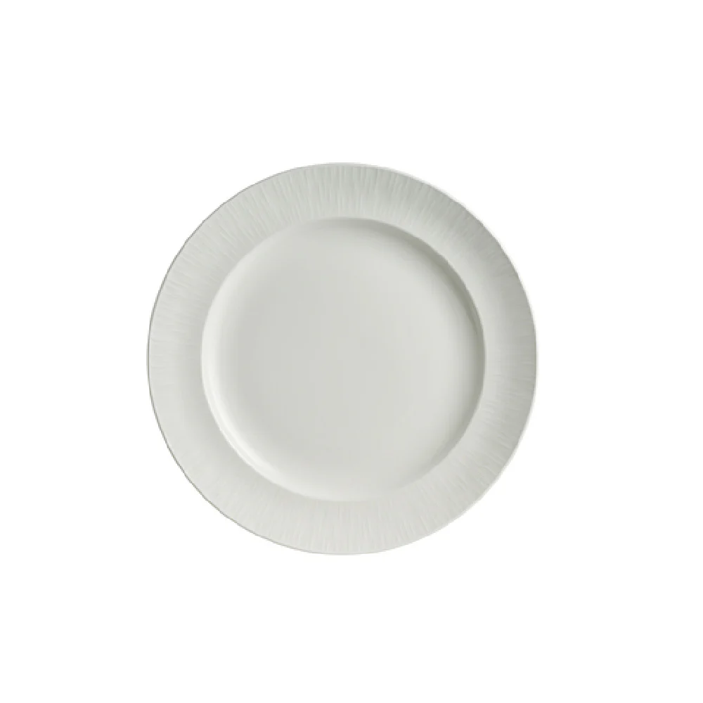 Steelite 4422RF006 6.5 Inch Round Banquet Rim Plate Bone China with Folio Design Steelite 4422RF006 6.5 Inch Round Banquet Rim Plate Bone China with Folio Design